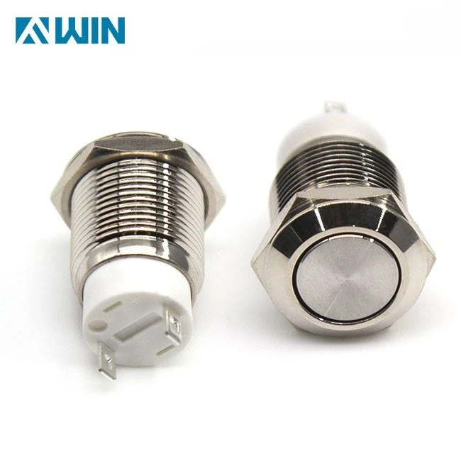 12MM Ring Illuminated Metal Push Button